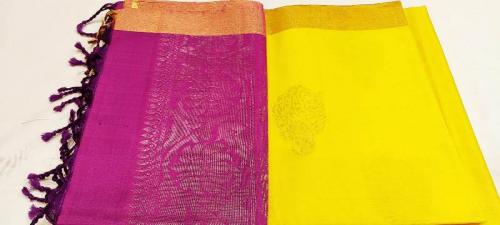 SOFT SILK SAREE WITH BLOUSE